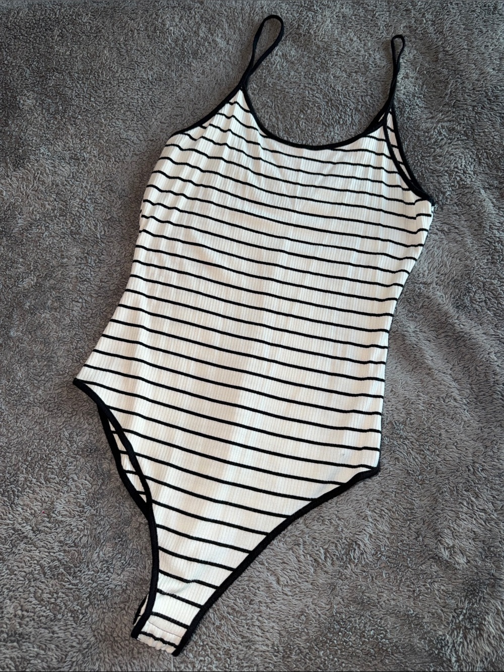 Striped Ribbed Bodysuit Boutique item